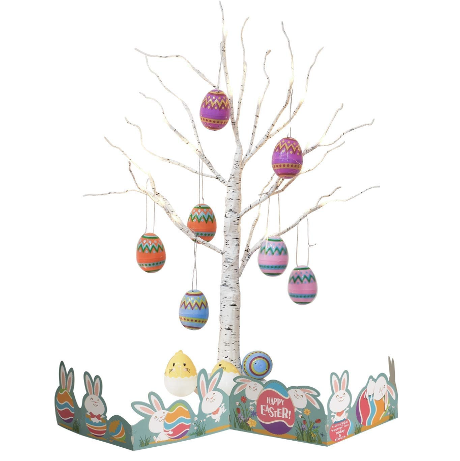 Lighted Easter Tree