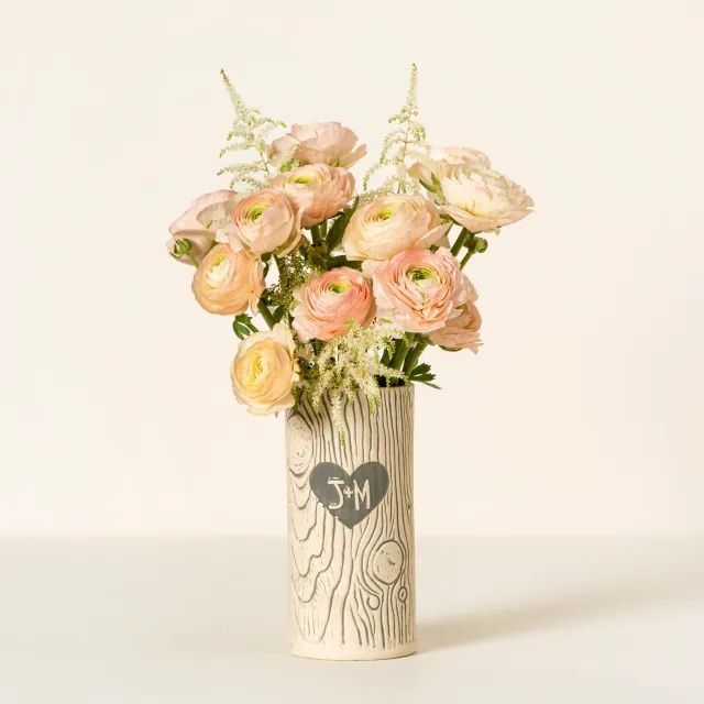Personalized Faux Bois Vase