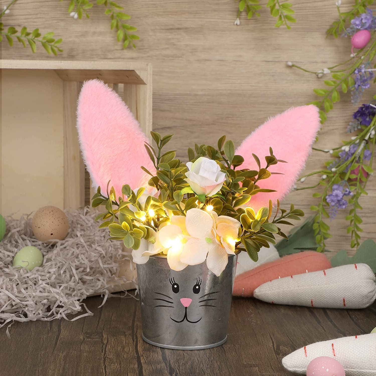 Artificial Flowers with Bunny Ears