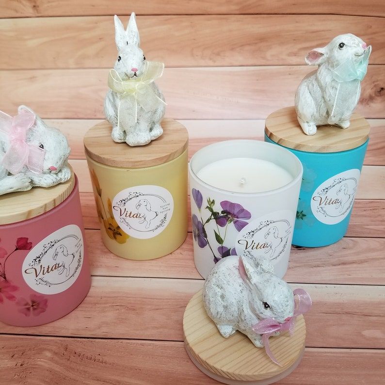 Spring Bunny Scented Candles