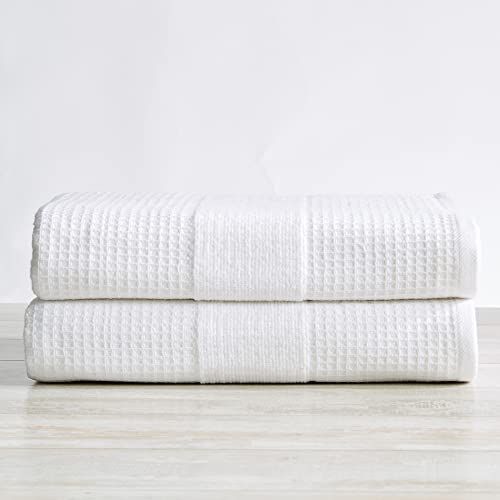 Cotton Waffle Weave Bathroom Towels