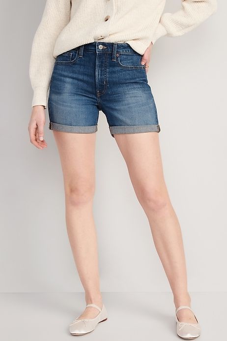 High-Waisted O.G. Straight Jean Shorts for Women