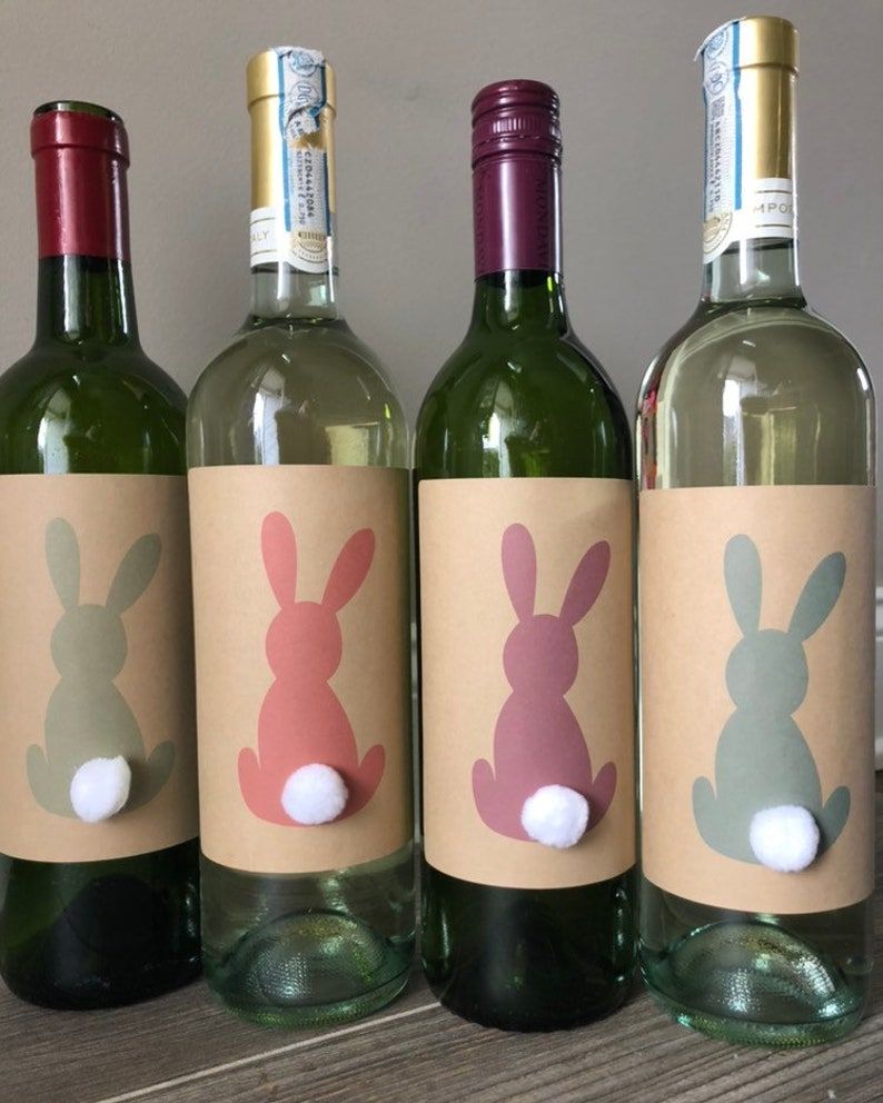 Easter Bunny Wine Labels