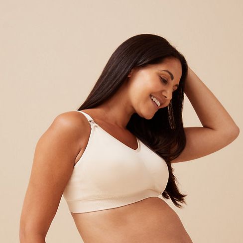 Women's Underwire Support Nursing Bra Padded Pregnant Breastfeeding  Maternity Bras Seamless Sleeping Bras Hospital Gown Plus Size