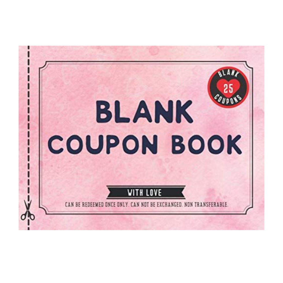 25 Fillable Blank Coupons Notebook