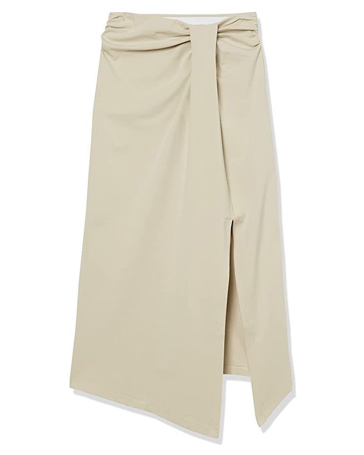 Laila Faux Wrap Midi Skirt