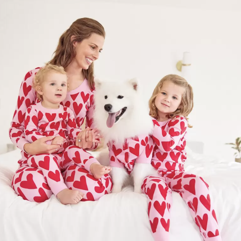 Hearts on Hearts Matching Mommy & Me Pajamas