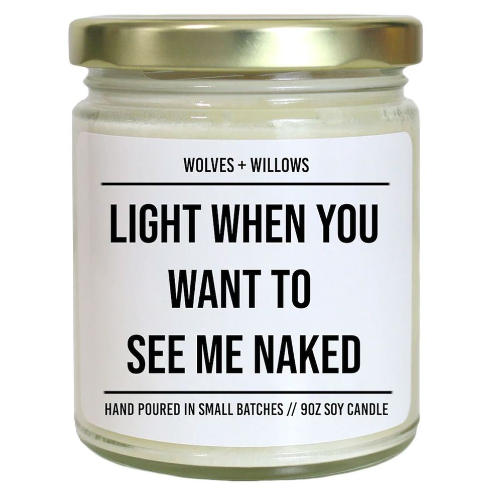 ‘Light When You Want to See Me Naked’ Candle