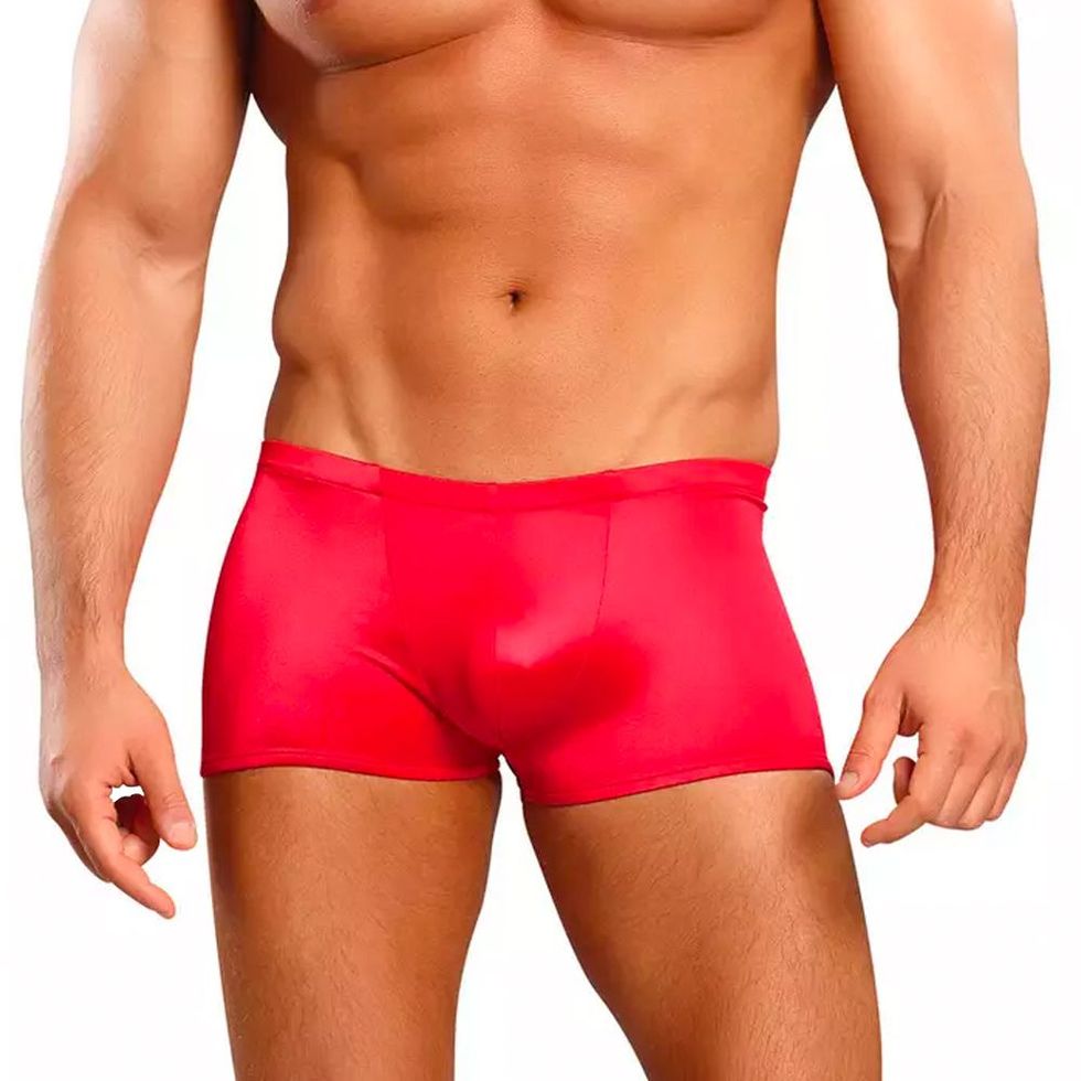 Tight Wet Look Boxer Shorts