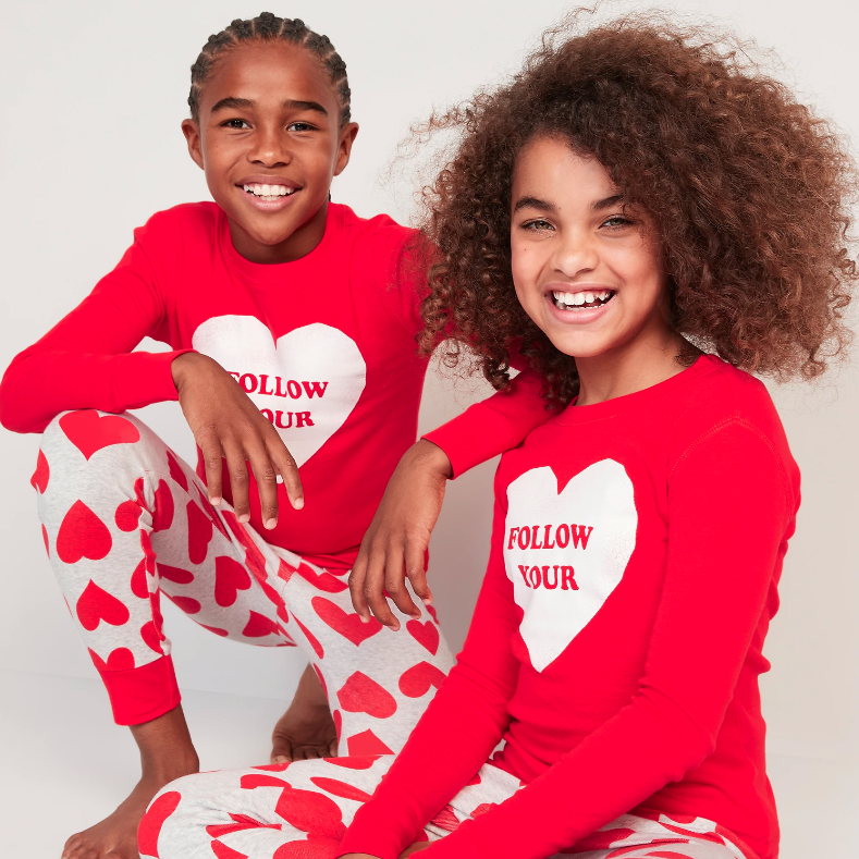 Valentines Pajamas Family Matching Pajamas - Heart of Hearts Pajama Set  Matching PJ Men Women Boy Girl Child Kid Baby Matching Pjs Set