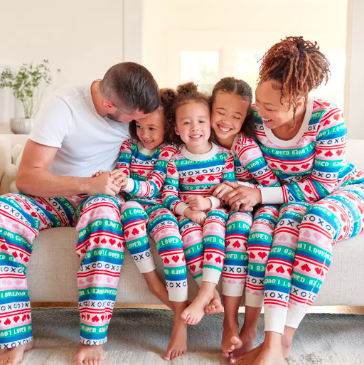 Matching Family Christmas Pajamas Adults Kids Snug Fit
