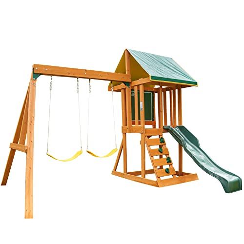 Appleton Wooden Swing Set/Playset with Swings