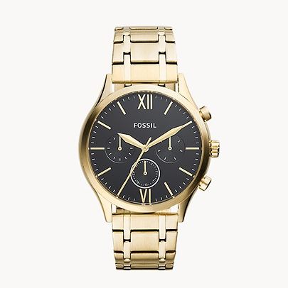 Fenmore Midsize Multifunction Gold-Tone Stainless Steel Watch