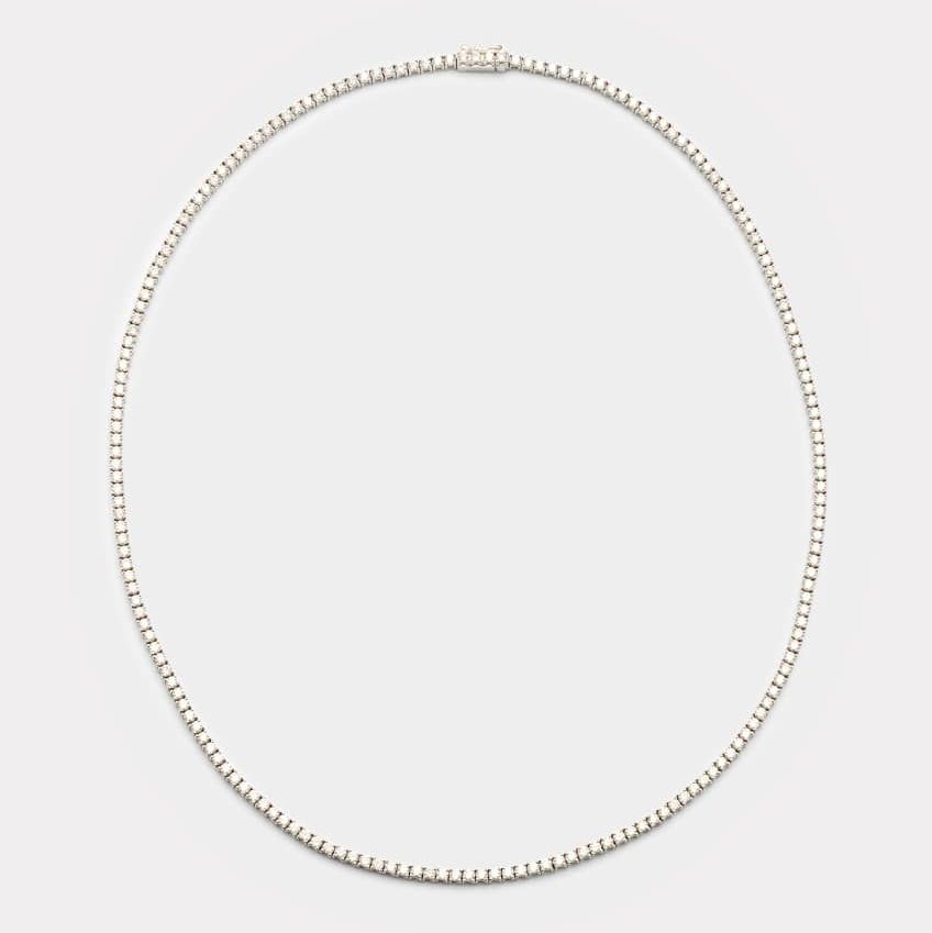 18k White Gold Diamond Choker Necklace