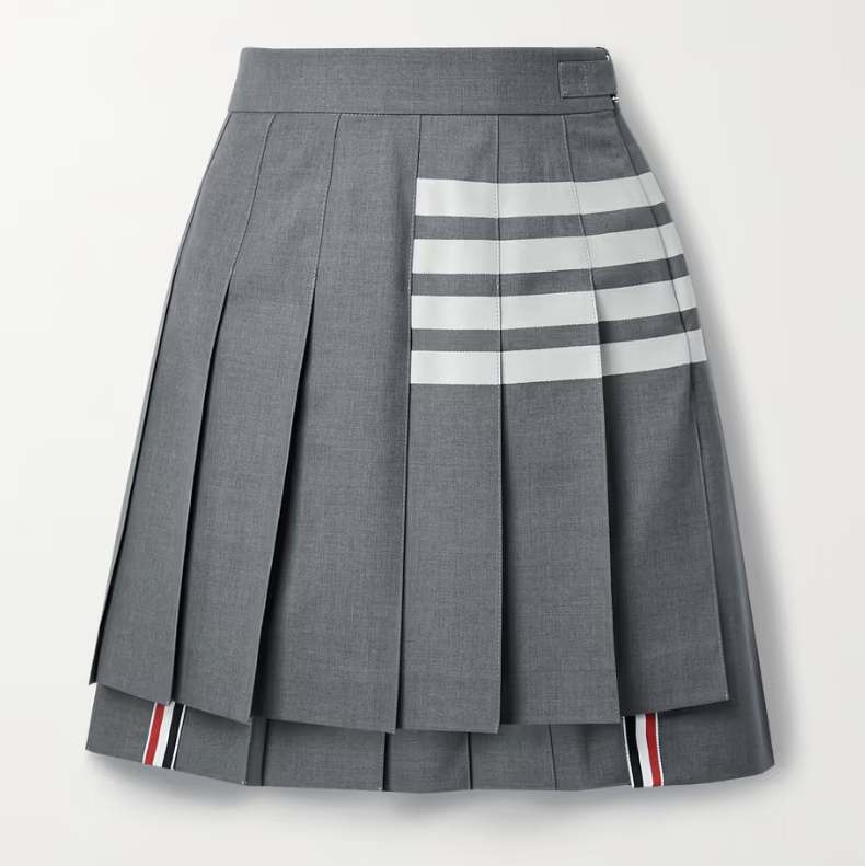Striped Wool Mini Skirt