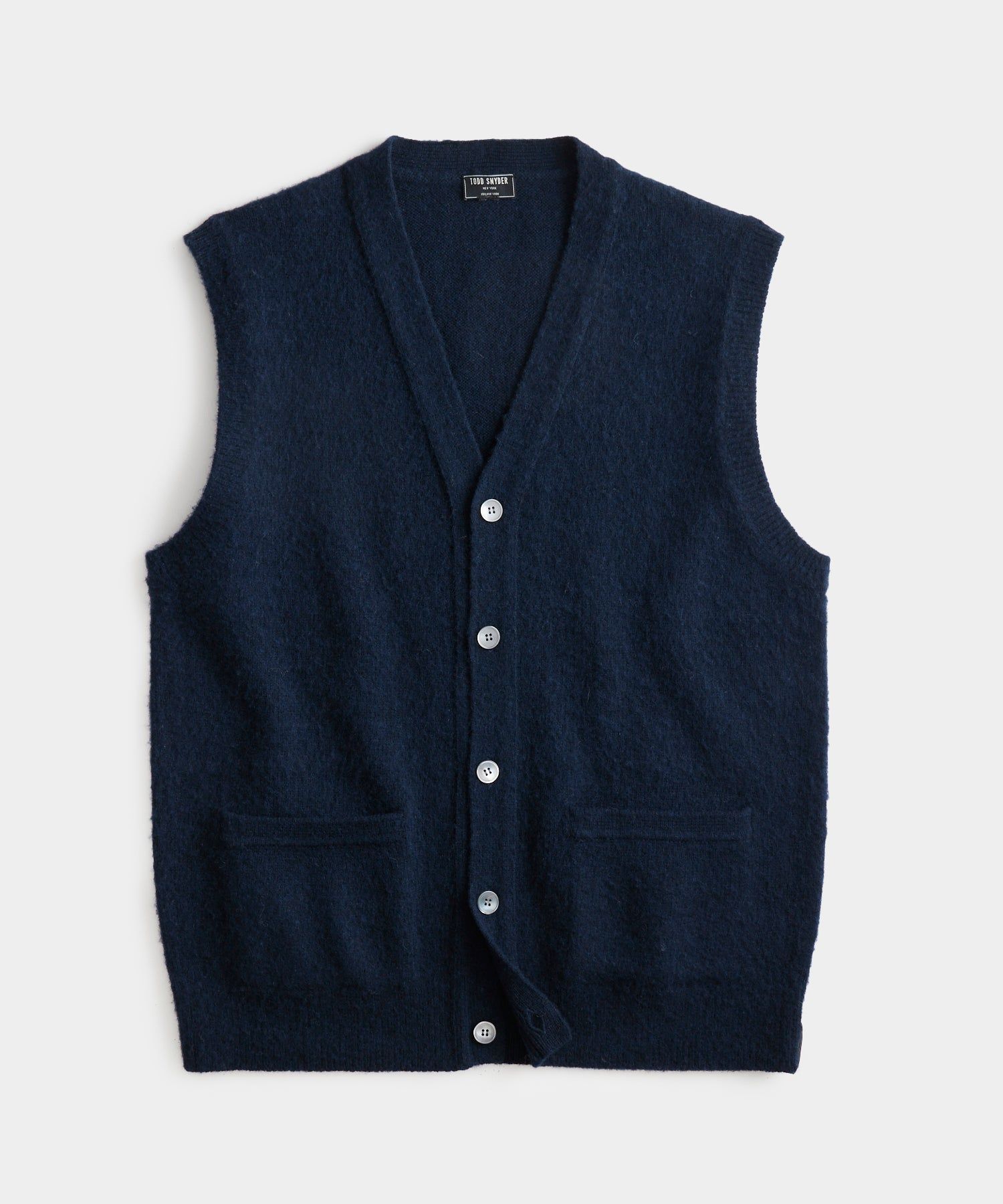 Cambridge Cardigan Vest in Navy