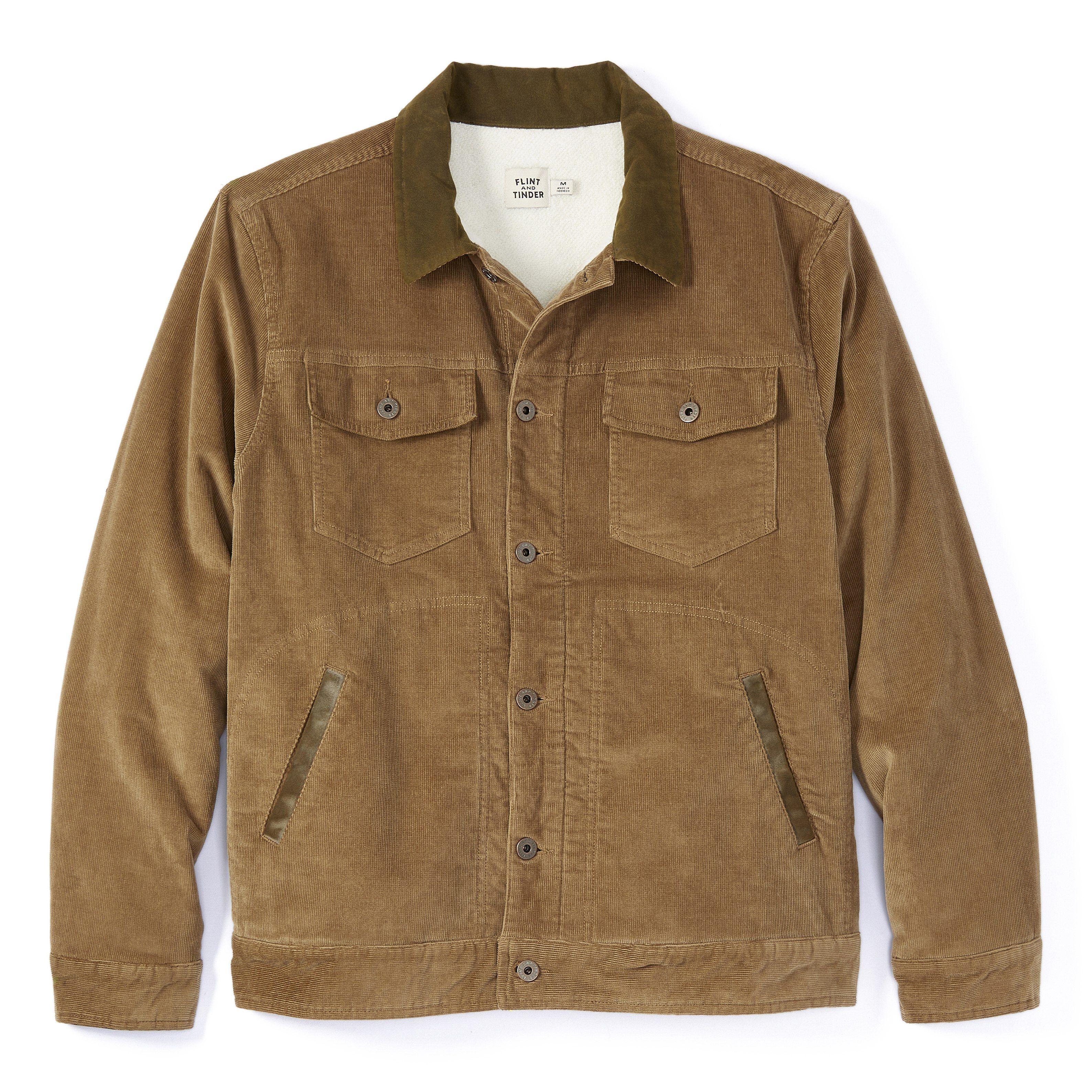Sherpa-Lined Corduroy Trucker Jacket