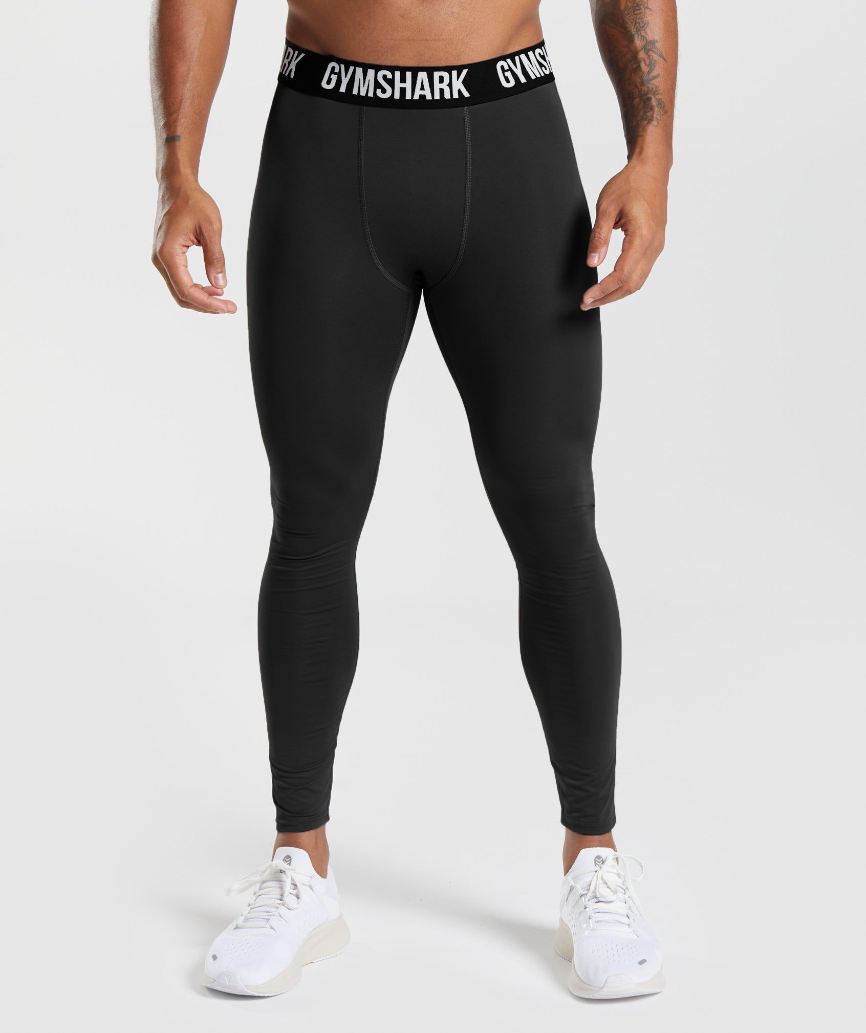 Coolomg Mens Compression Pants Running Tights Baselayer Cool Dry Long Pants Sports Leggings A