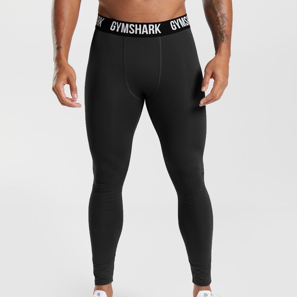 Under Armour Compression Pants Black White Gray Full Length Running Gym XL