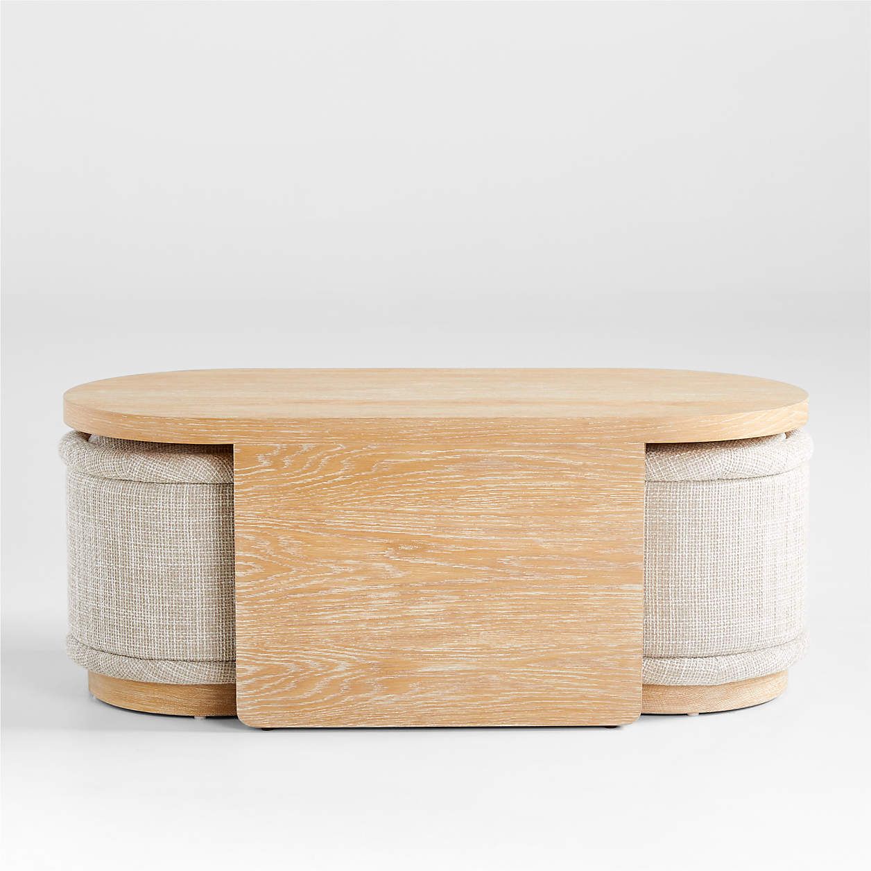 Oval Nesting Table with Stools