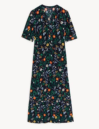 Monsoon opal hot sale print tea dress