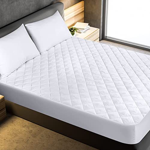 Cooling Bamboo Waterproof Mattress Protector Twin Size, 3D Air Fabric  Breathable Bed Mattress Cover, Deep Pocket Sheet Style Mattress Pad Cover  for