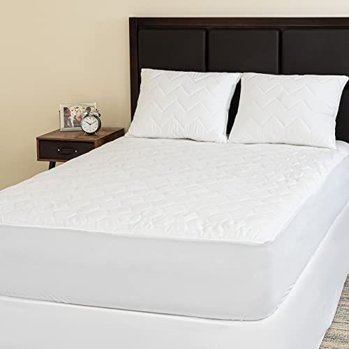 Twin XL Mattress Protector for College Dorm Room, Waterproof Breathable, White