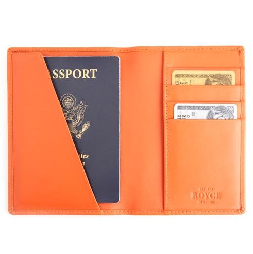 RFID Leather Passport Case