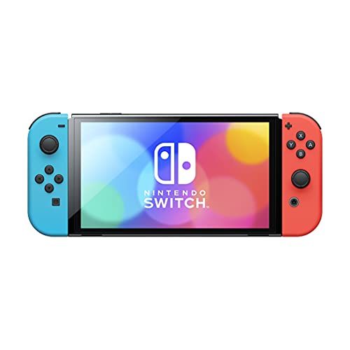 Nintendo Switch OLED Model w/ Neon Red & Neon Blue Joy-Con