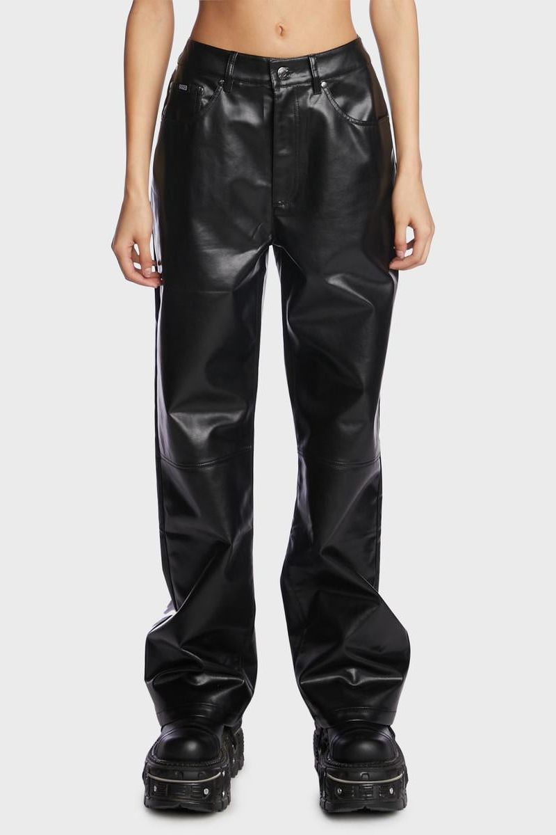 Leather pants are definitely going to be coming back in this fall