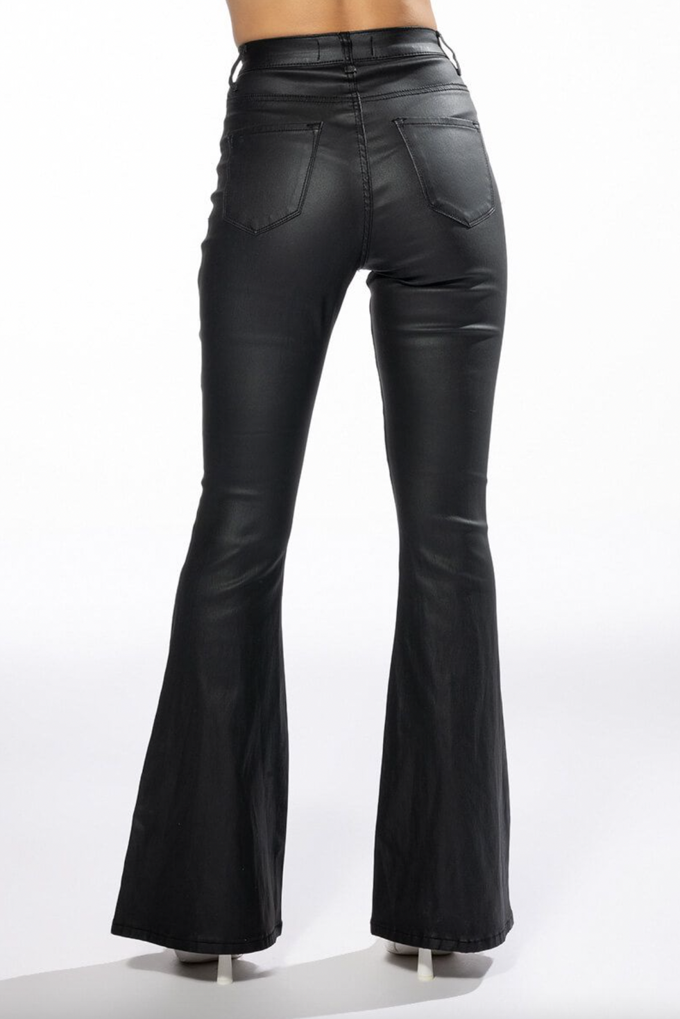 Low Rise Lace up Leather Pants -  Canada