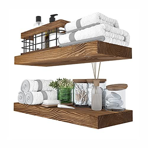 Floating Wood Shelves