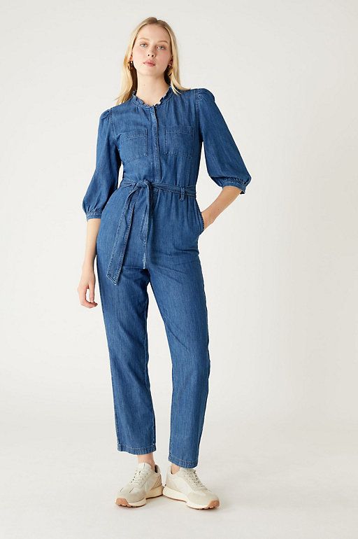 Holly Willoughby wears Marks & Spencer denim jumpsuit