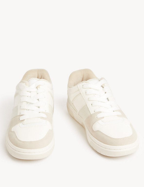 Lace Up Side Detail Trainers