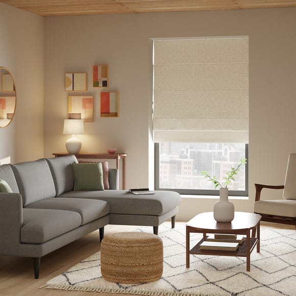 Luna Natural Blackout Roman Blind