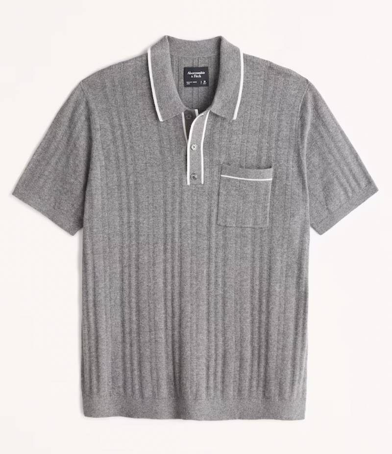 Elevated Tipped 3-Button Sweater Polo