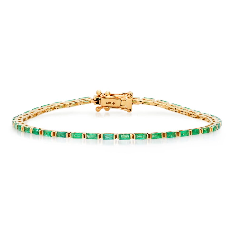 Emerald Baguette Tennis Bracelet