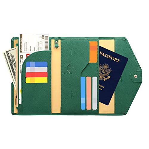 Multi-functional Travel Organizer for Passport, Boarding Pass