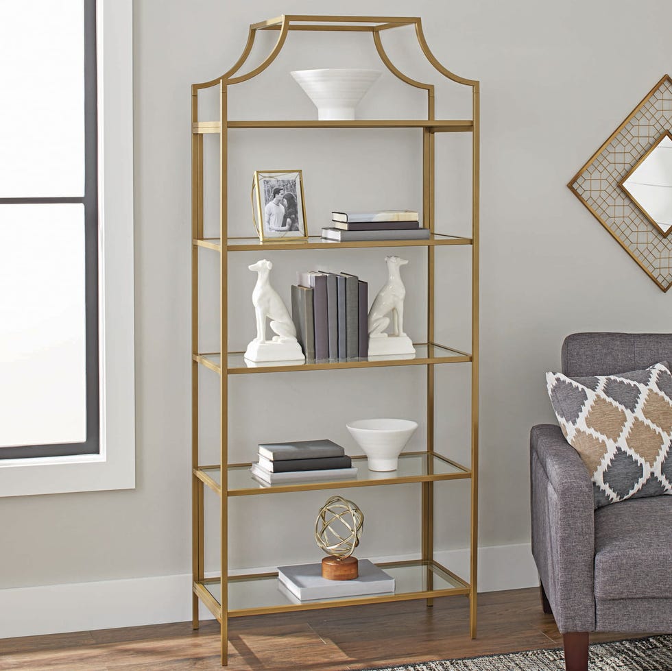 Gold Bookcase