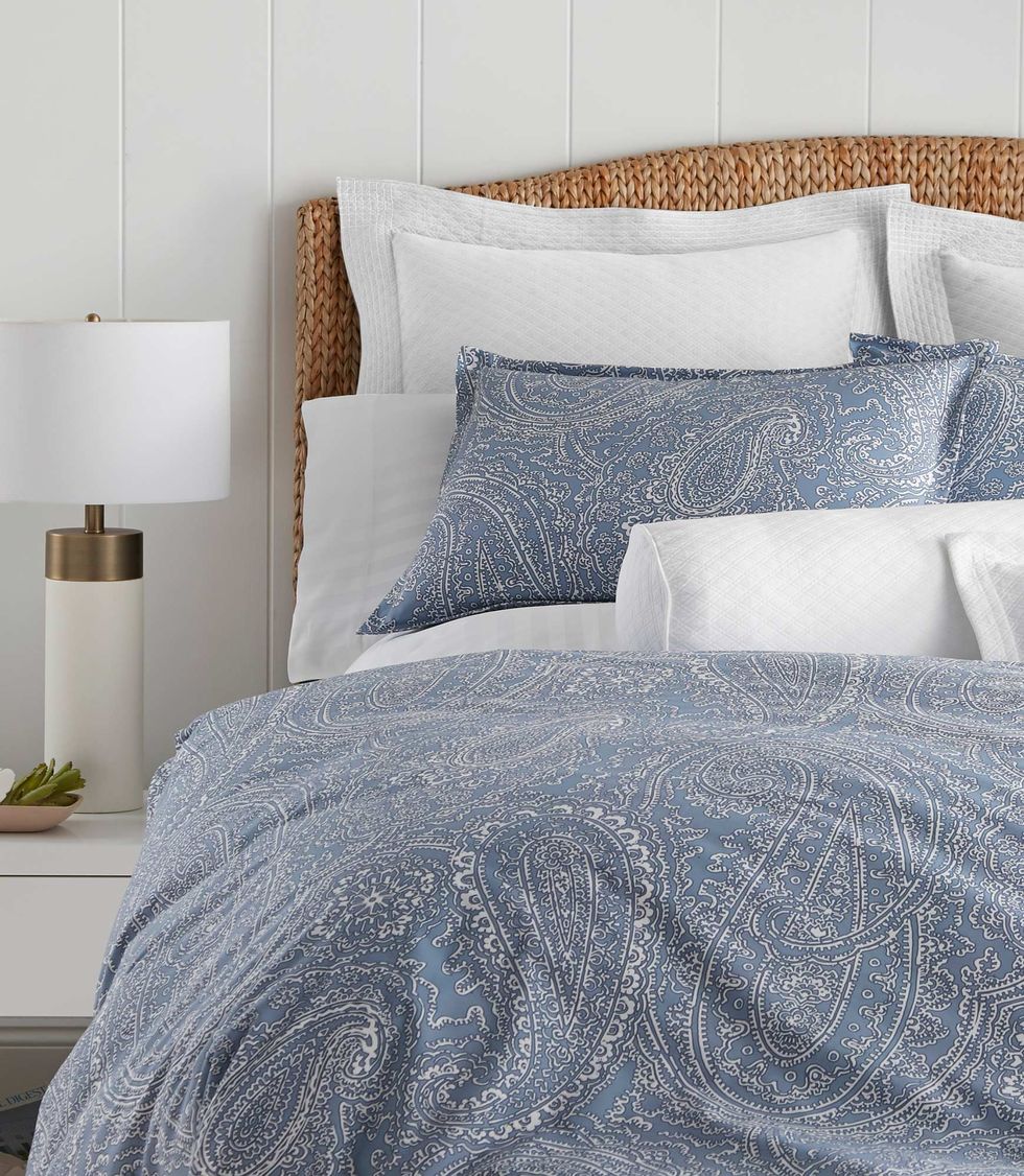 Paisley Percale Duvet Cover