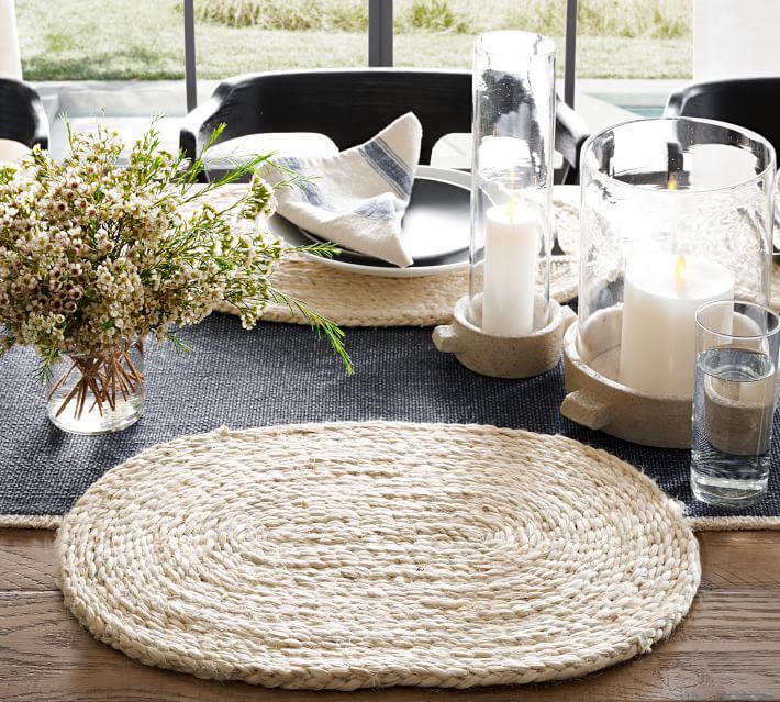 Mori Oval Coil Jute Placemat