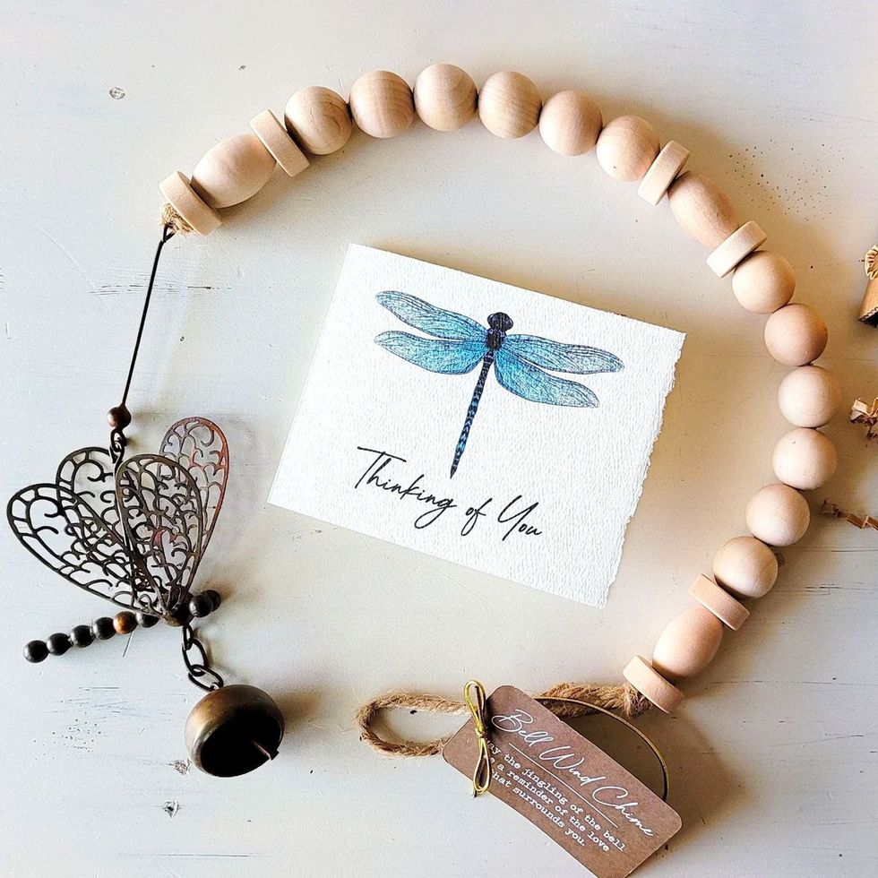 Dragonfly Memorial Windchime Gift Box