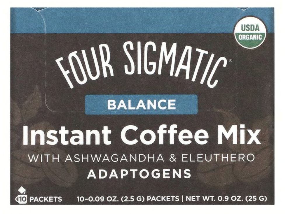 Four Sigmatic（フォー・シグマティック）, アシュワガンダ＆エゾウコギ配合アダプトゲンインスタントコーヒーミックス
