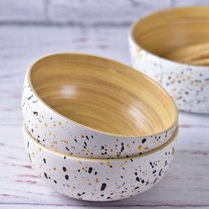 Bamboo Snack & Dip Bowl