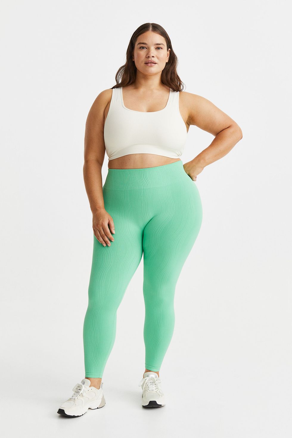 Shape Biscuit Slinky High Waisted Leggings