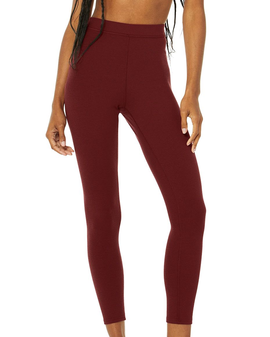 Buy Alo Yoga® High-waist Ribbed Whisper Pants - Athletic Heather Grey At  40% Off