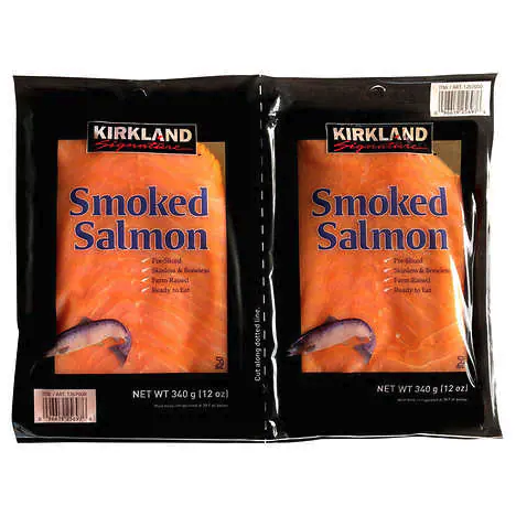 Kirkland Signature Smoked Salmon, 12 oz, 2-Count