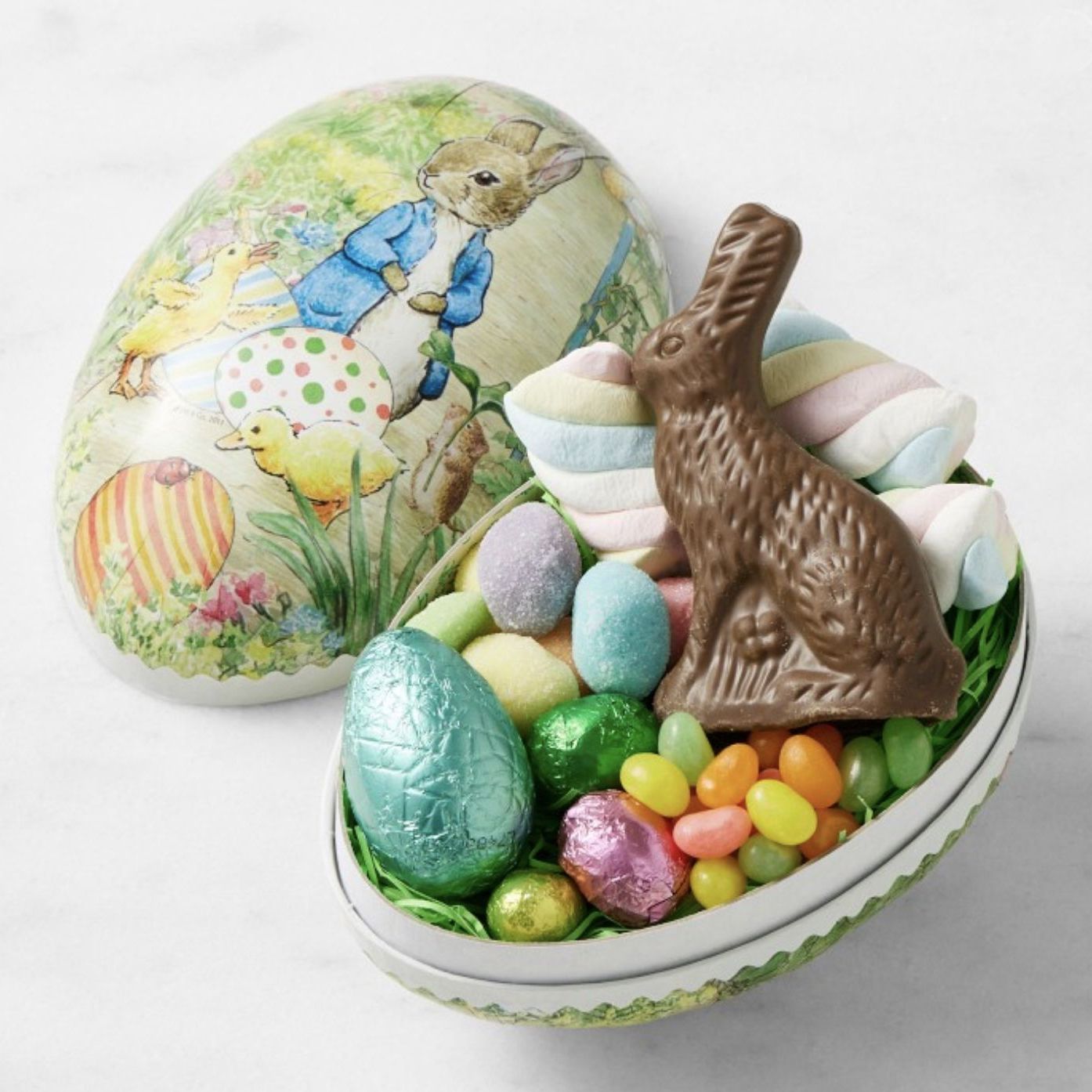 easter egg basket candy