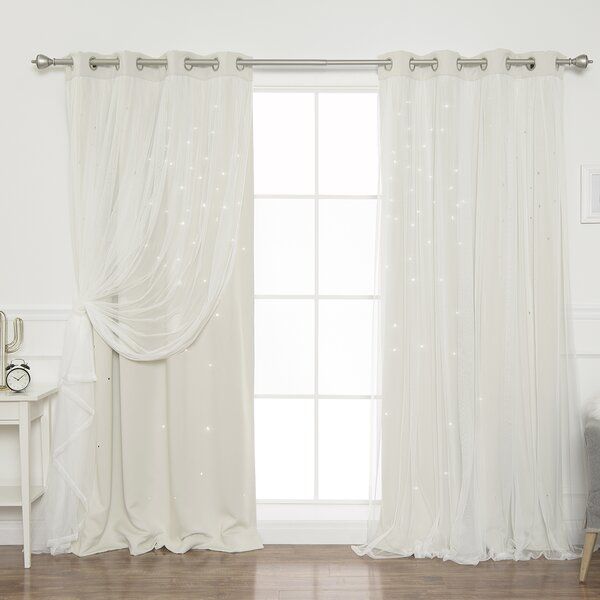 Efird Star Cut Out Curtain Panels