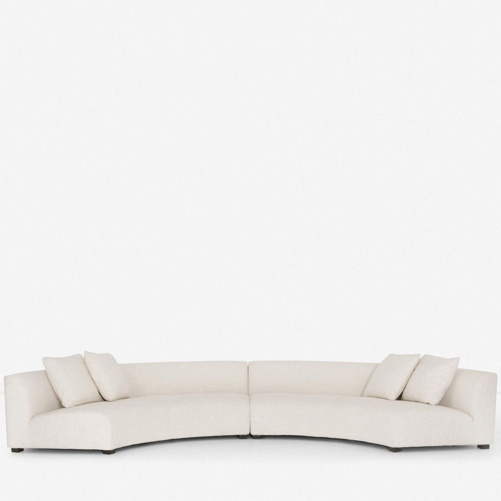 Saban 2-Piece Curved Sectional Sofa